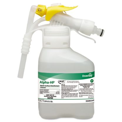 Picture of Diversey Alpha-HP Multi-Surface Disinfectant Cleaner, Citrus Scent, 50.7 Oz Bottle