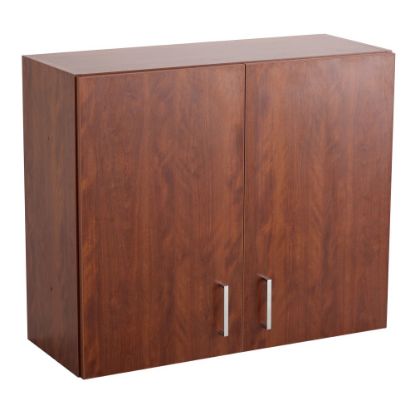 Picture of Safco Modular Hospitality Wall Cabinet, Mahogany