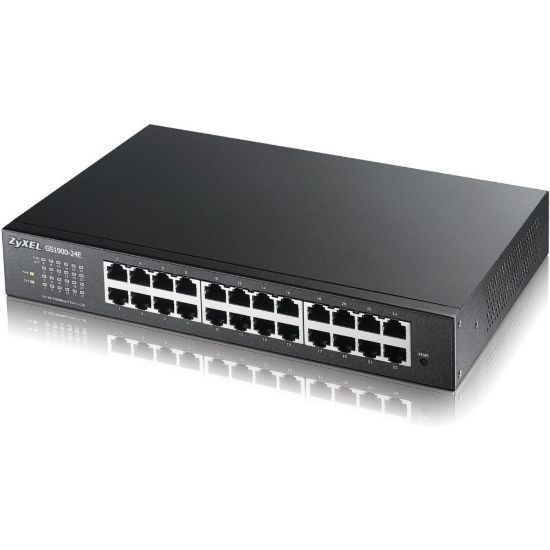 Picture of ZYXEL 24-Port GbE Smart Managed Switch - 24 Ports - Manageable - 10/100/1000Base-T - 2 Layer Supported - Twisted Pair - Desktop - Lifetime Limited Warranty