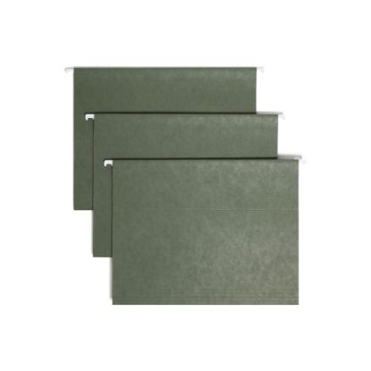 Picture of Smead Premium-Quality Hanging Folders, 1/5-Cut Tabs, Letter Size, Standard Green, Pack Of 25 Folders