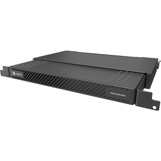 Picture of Geist SwitchAir SA1-01002L, Passive 1U Airflow Management Device - Rack-mountable - Black - IT - Black - Air Cooler - 1U