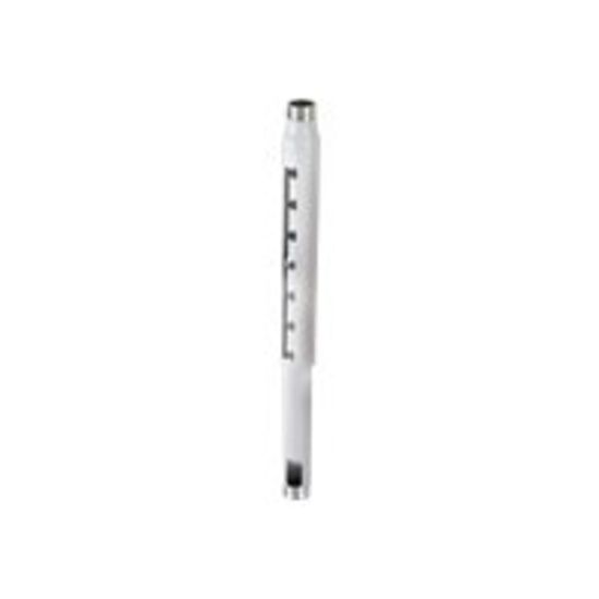 Picture of Chief Speed-Connect 12-18in Adjustable Extension Column - White - Aluminum - 500 lb