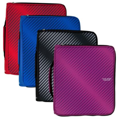 Picture of Five Star Multi-Access Zipper 3-Ring Binder, 2in Round Rings, Assorted Colors