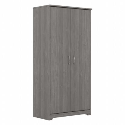 Picture of Bush Furniture Cabot Tall 30inW Storage Cabinet With Doors, Modern Gray, Standard Delivery