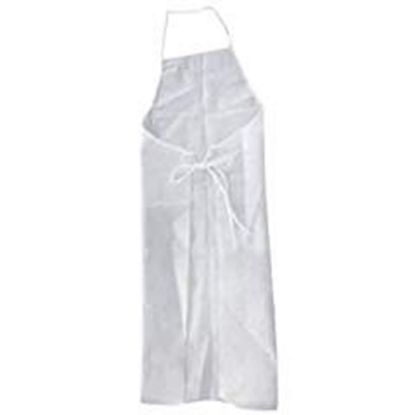 Picture of Goldmax Disposable Plastic Apron, 28in x 46in, 2 mil, White, Carton Of 5