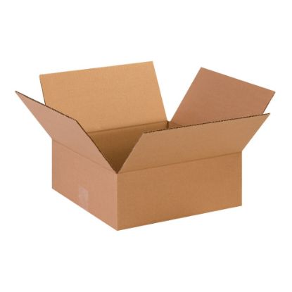 Picture of Partners Brand Flat Corrugated Boxes, 13in x 13in x 5in, Kraft, Pack Of 25