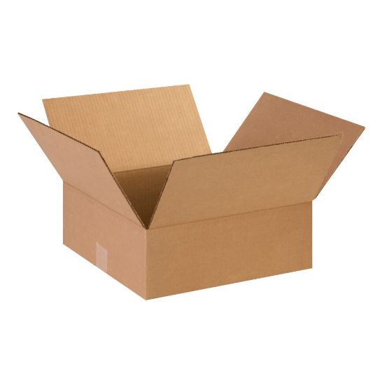 Picture of Partners Brand Flat Corrugated Boxes, 14in x 14in x 5in, Kraft, Pack Of 25