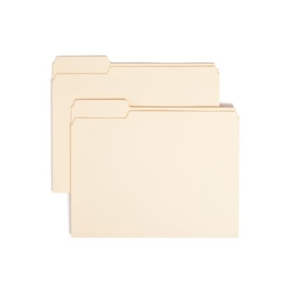 Picture of Smead Selected Tab Position Manila File Folders, Letter Size, 1/3 Cut, Position 1, Pack Of 100