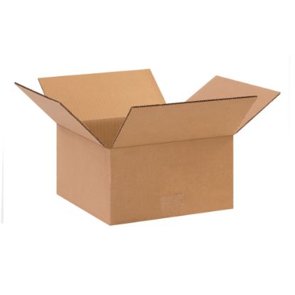 Picture of Partners Brand Flat Corrugated Boxes, 10in x 10in x 5in, Kraft, Pack Of 25