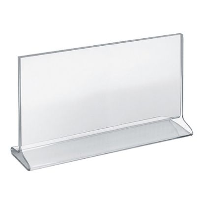 Picture of Azar Displays Top-Load 2-Sided Acrylic Horizontal Sign Holders, 7in x 11in, Clear, Pack Of 10