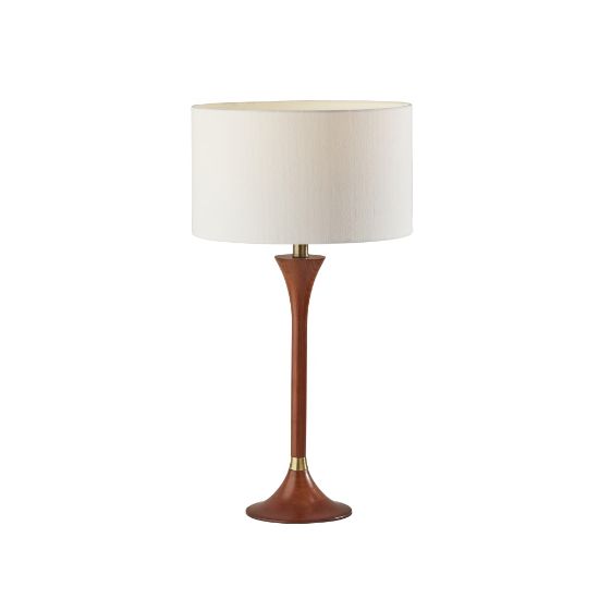 Picture of Adesso Rebecca Table Lamp, 26inH, Walnut/White