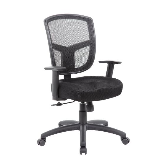 Picture of Boss Office Products Contract Mesh High-Back Task Chair, Black