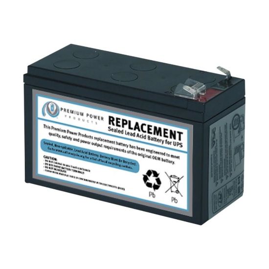 Picture of eReplacements - UPS battery (equivalent to: APC RBC35) - 1 x battery - lead acid - for APC BE350C, BE350G, BE350R, BE350U