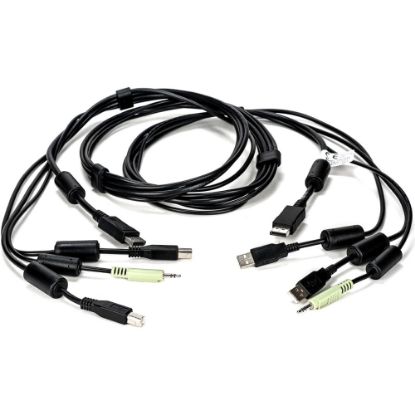 Picture of Vertiv Avocent USB Keyboard and Mouse, DisplayPort and Audio Cable, 6 ft. for Vertiv Avocent SV and SC Series Switches - 6 ft KVM Cable for KVM Switch, Keyboard/Mouse, Speaker, Audio Device