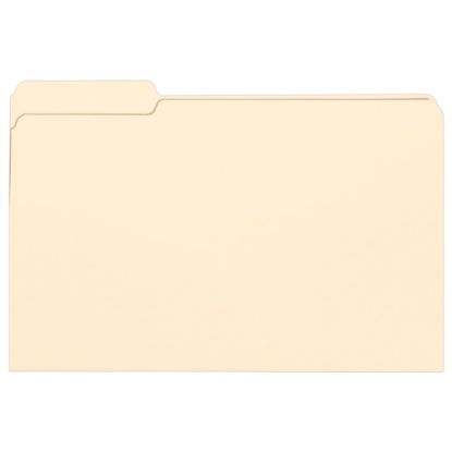 Picture of Smead Selected Tab Position Manila File Folders, Legal Size, 1/3 Cut, Position 1, Pack Of 100