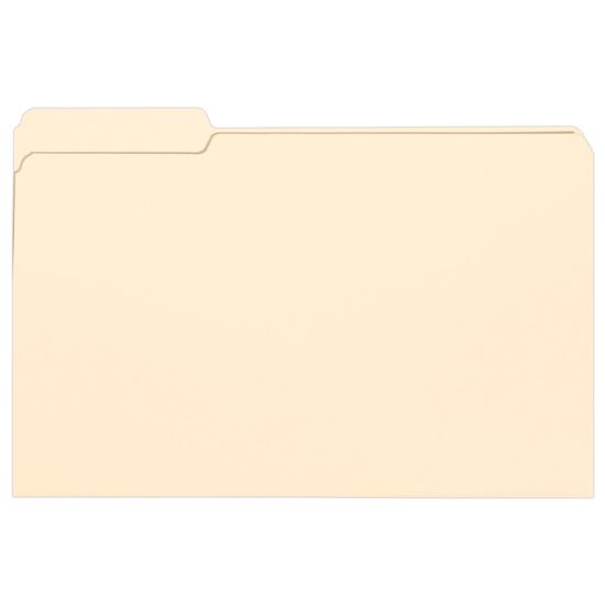 Picture of Smead Selected Tab Position Manila File Folders, Legal Size, 1/3 Cut, Position 1, Pack Of 100