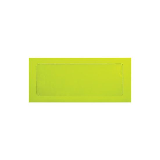 Picture of LUX #10 Envelopes, Full-Face Window, Gummed Seal, Wasabi, Pack Of 500