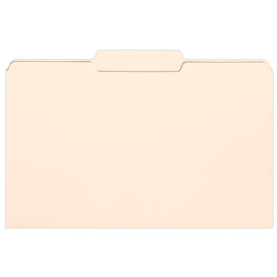 Picture of Smead Selected Tab Position Manila File Folders, Legal Size, 1/3 Cut, Position 2, Pack Of 100