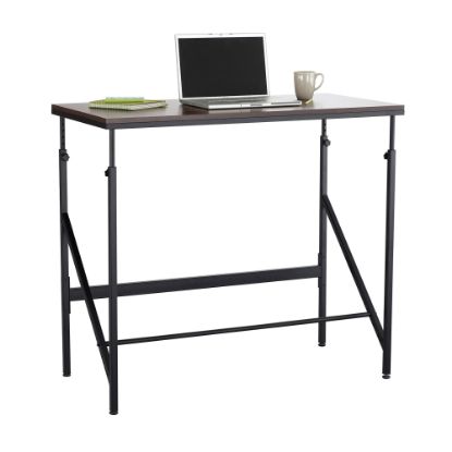 Picture of Safco Elevate Standing-Height 48inW Student Desk, Walnut/Black