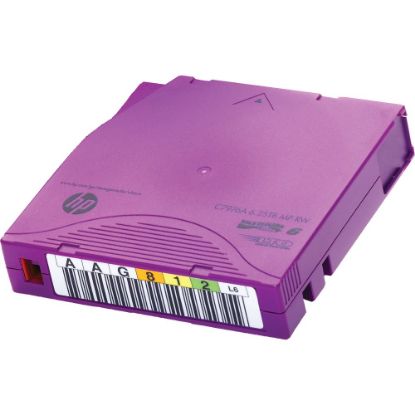 Picture of HPE LTO-6 Ultrium 6.25TB MP RW Custom Labeled Data Cartridge 20 Pack - LTO-6 - Labeled - 2.50 TB (Native) / 6.25 TB (Compressed) - 2775.59 ft Tape Length - 20 Pack