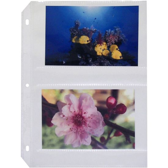 Picture of C-Line Photo Holders For Three-Ring Binders, 4in x 6in, Box Of 50