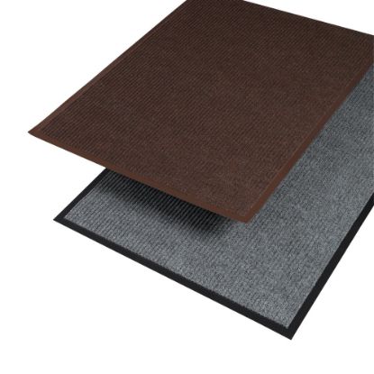 Picture of Crown Needle-Rib Wipe And Scrape Mat, 36in x 120in, Brown