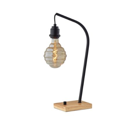 Picture of Adesso Wren Exposed Bulb Table Lamp, 21inH, Natural/Black