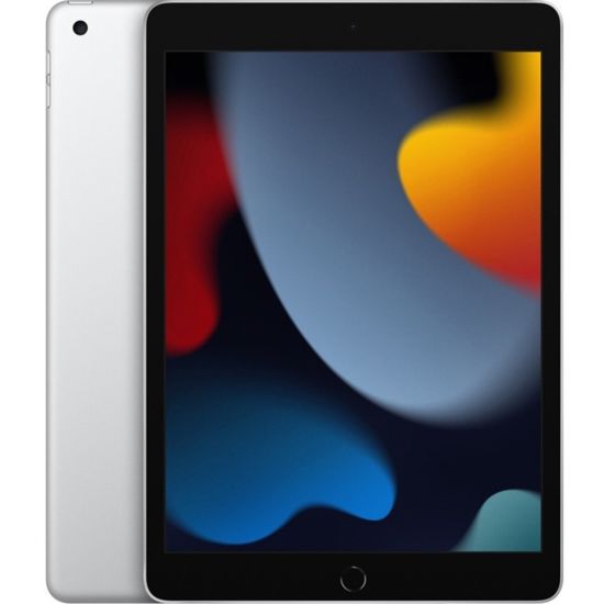 Picture of Apple iPad (9th Generation) Tablet, 10.2in Touchscreen, 64GB Storage, iPadOS 15, Silver, Apple A13 Bionic SoC