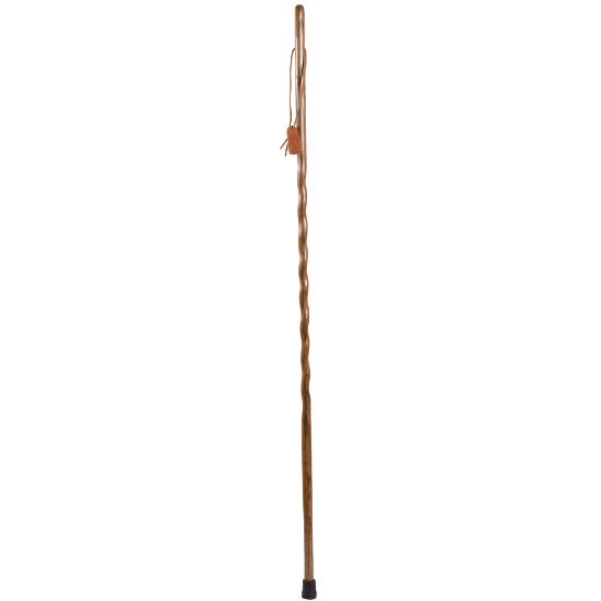 Picture of Brazos Walking Sticks Twisted Oak Wood Walking Stick, 58in, Brown