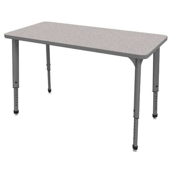 Picture of Marco Group Apex Series Rectangle Adjustable Table, 30inH x 48inW x 24inD, Gray Nebula/Gray