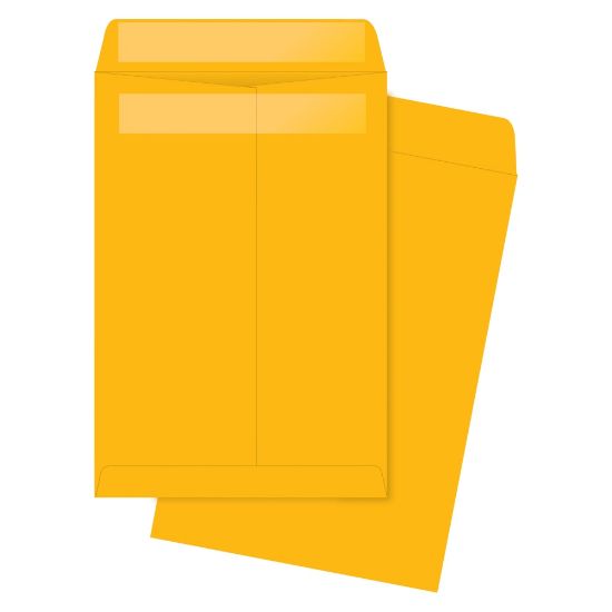 Picture of Quality Park Redi-Seal Catalog Envelopes, 6 1/2in x 9 1/2in, Self-Adhesive, Kraft, Box Of 250