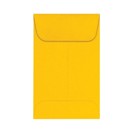 Picture of LUX Coin Envelopes, #1, Gummed Seal, Sunflower, Pack Of 500