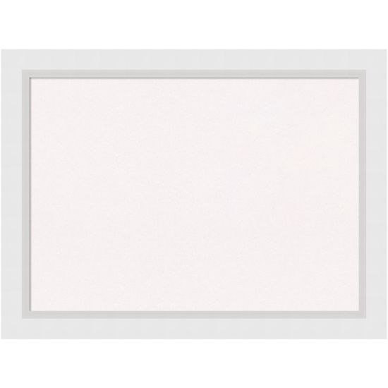 Picture of Amanti Art Cork Bulletin Board, 32in x 24in, White, Blanco White Wood Frame