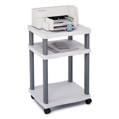 Picture of Safco Wave Deskside Printer Stand, Gray