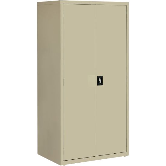 Picture of Lorell Fortress Series 24inD Steel Storage Cabinet, Fully Assembled, 5-Shelf, Putty