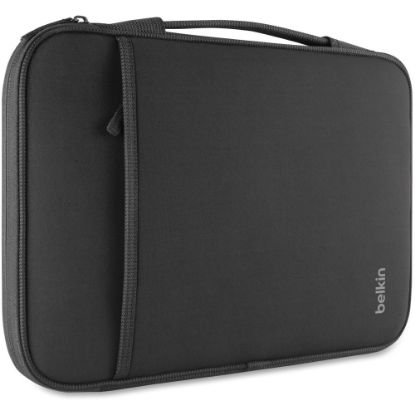 Picture of Belkin 13 Inch Laptop Case - 32 Inch Laptop Sleeve - Laptop Bag - Computer Accessories For Chromebook Laptop - Laptop Accessories - Chromebook Case Compatible W/ iPad Pro & Most 13in Laptops Black - Wear Resistant Interior - Neopro Body