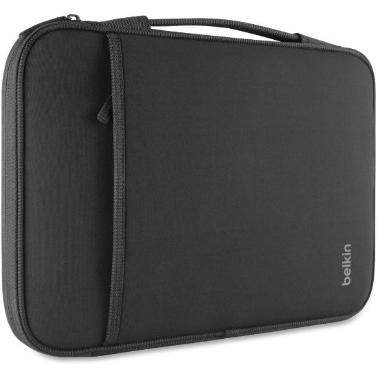 Picture of Belkin 13 Inch Laptop Case - 32 Inch Laptop Sleeve - Laptop Bag - Computer Accessories For Chromebook Laptop - Laptop Accessories - Chromebook Case Compatible W/ iPad Pro & Most 13in Laptops Black - Wear Resistant Interior - Neopro Body