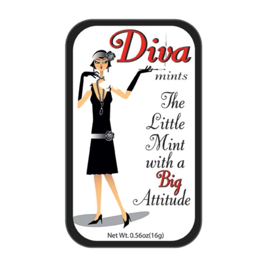 Picture of AmuseMints Sugar-Free Mints, Diva Attitude, 0.56 Oz, Pack Of 24