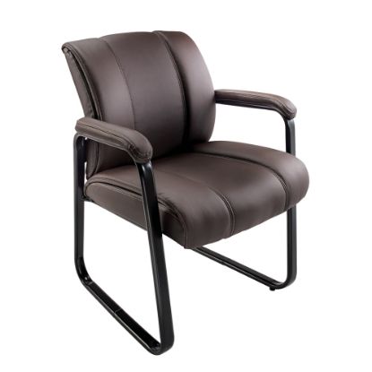 Picture of Realspace Bellanca Guest Chair, Brown/Black, BIFMA Compliant