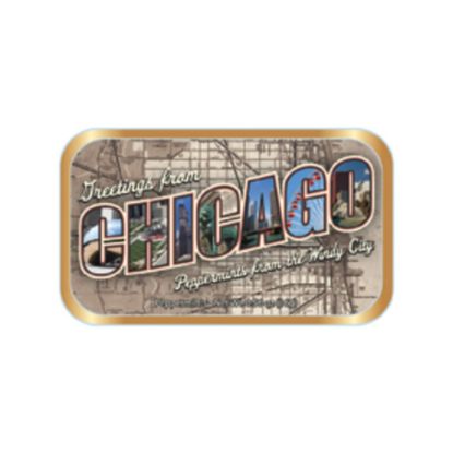 Picture of AmuseMints Destination Mint Candy, Chicago Letters, 0.56 Oz, Pack Of 24