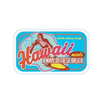 Picture of AmuseMints Destination Mint Candy, Hawaii Surfer, 0.56 Oz Tin, Pack Of 24