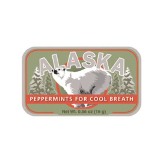 Picture of AmuseMints Destination Mint Candy, Alaska Polar Bear, 0.56 Oz, Pack Of 24