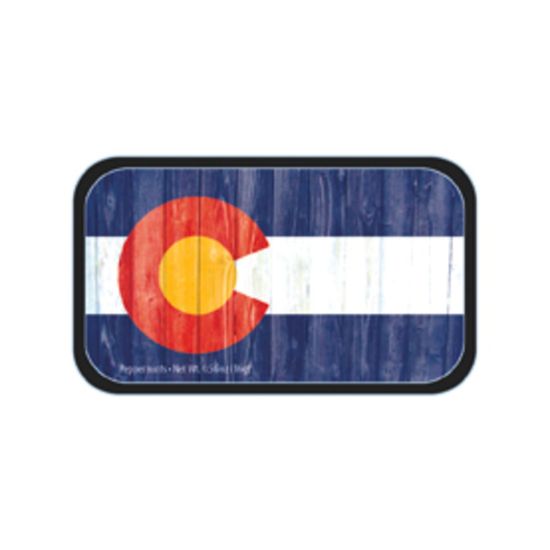 Picture of AmuseMints Destination Mint Candy, Colorado Vintage Flag, 0.56 Oz, Pack Of 24