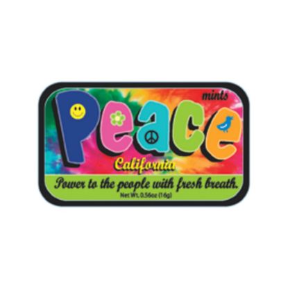 Picture of AmuseMints Destination Mint Candy, California Peace, 0.56 Oz, Pack Of 24