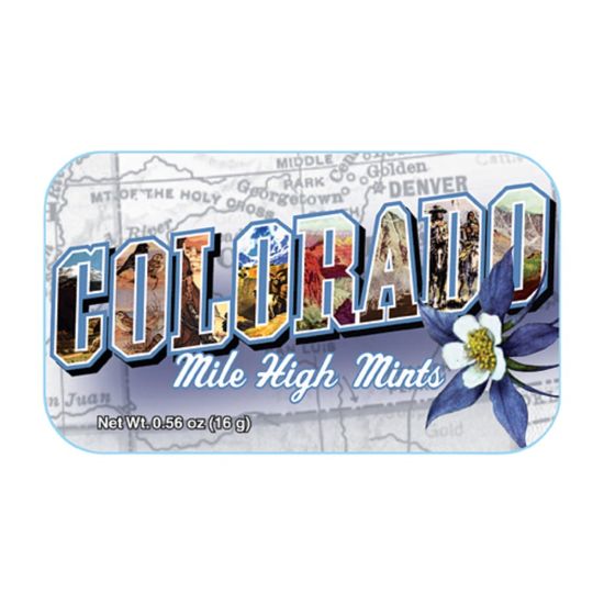 Picture of AmuseMints Destination Mint Candy, Colorado Mile High, 0.56 Oz, Pack Of 24