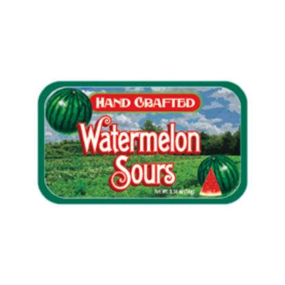 Picture of AmuseMints Fruit Sours, Watermelon, 0.56 Oz, Pack Of 24