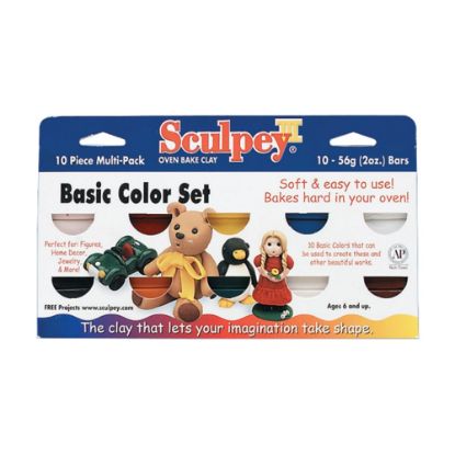 Picture of Sculpey III Multipacks Clay, 2 Oz, Brights, Set Of 10