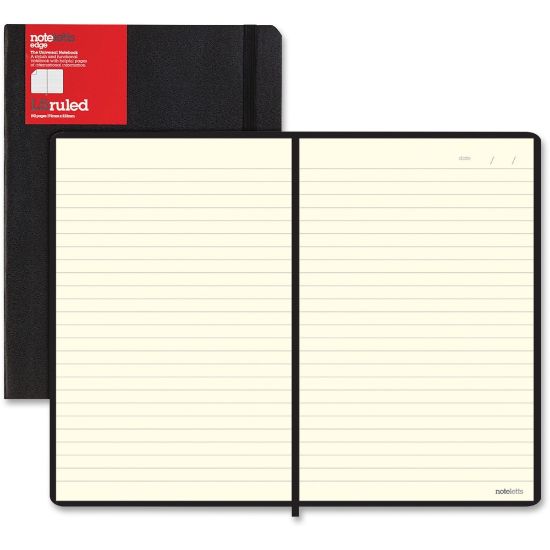 Picture of Letts Of London L5 Ruled Notebook, 9in x 6in, 96 Sheets, Black