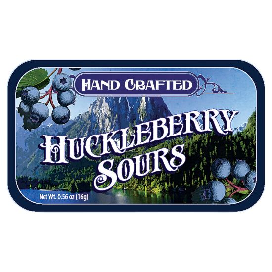 Picture of AmuseMints Fruit Sours, Huckleberry, 0.56 Oz, Pack Of 24