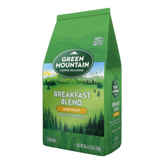 Picture of Green Mountain Coffee Ground Coffee, Breakfast Blend, 18 Oz Per Bag